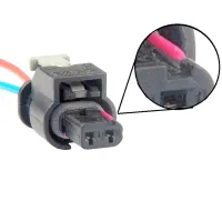 Conector Chicote 2 vias Bomba Baixa Pressão BMW X1/ X3/ X5/ 920i/ 420i/ 520i/ 116i/ 316i  - Foto 2