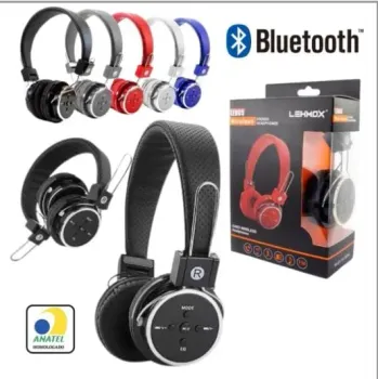 FONE DE OUVIDO BLUETOOTH SD/FM HEADPHONE LEHMOX LEB05