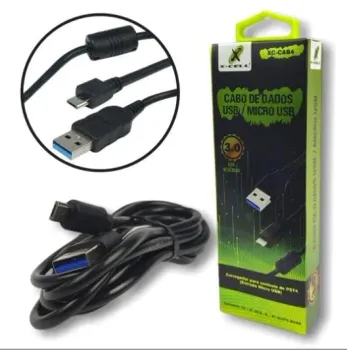 CABO USB 3.0 V8 PROPRIO PARA CONTROLE DE PLAY 4 1,80M XC-CAB4