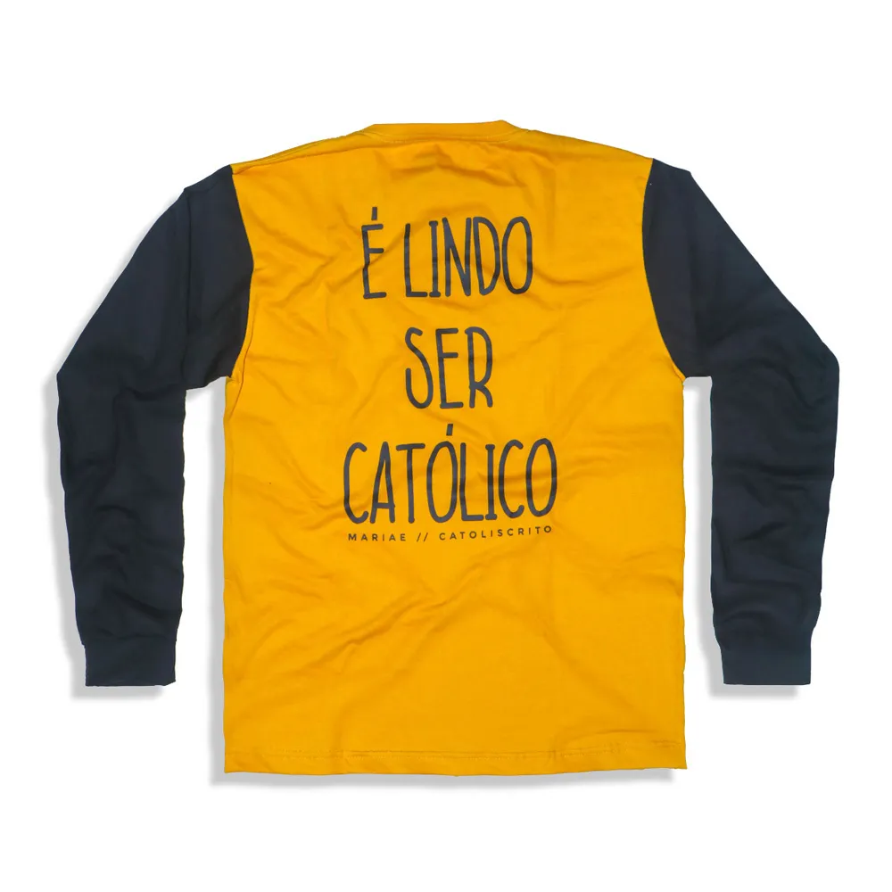 Manga Longa É Lindo Ser Católico Imagem