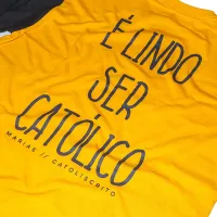 Manga Longa É Lindo Ser Católico - Foto 2