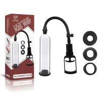 BOMBA PENIANA  COM GATILHO MANUAL 3 ANÉIS PENIS PUMP - YOUVIBE.                                    LIBYSEXSHOP