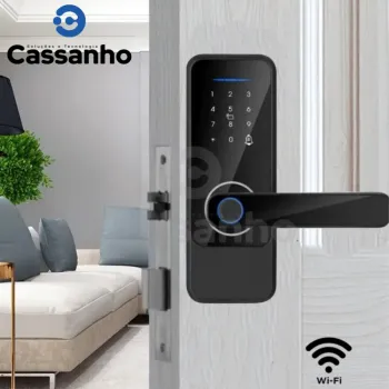 Fechadura Biométrica WIFI Digital S810 compacta em vidro temperado - Foto 2