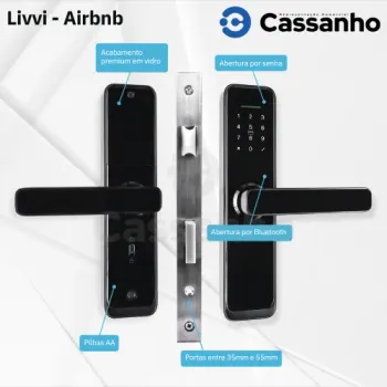 Fechadura Eletrônica Inteligente AirbnB Livvi - Foto 2