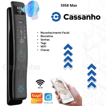 Fechadura Biométrica WIFI  S958 - Face Id  - Foto 2