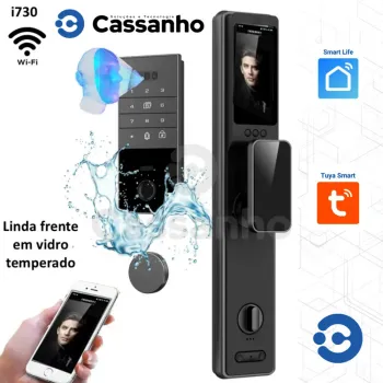 Fechadura Biométrica WIFI i730 a prova d´água Reconhecimento Facial, Biometria, WIFI