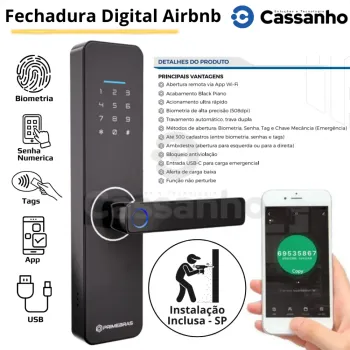Fechadura Eletrônica Airbnb Prime RIO