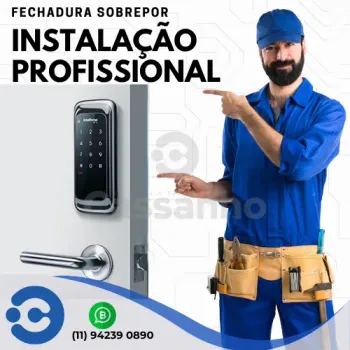 Instalação de Fechadura Eletrônica Padrão Sobrepor