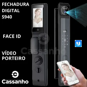 Fechadura Biométrica WIFI Digital  S940 Vídeo Porteiro - Foto 2