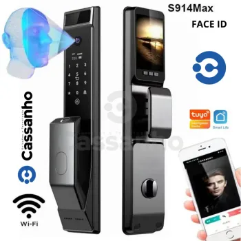 Fechadura Reconhecimento Facial S914 MAX WIFI Digital