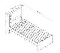 CAMA SOLTEIRO BARCELONA + AUXILIAR- TEBARROT - Foto 7