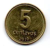 Argentina - 2010 - 5 Centavos - Mbc
