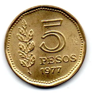 Argentina - 1977 - 5 Pesos Imagem