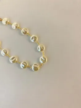 Pulseira Pérolas Barrocas - Banhado Ouro 18k - Foto 2