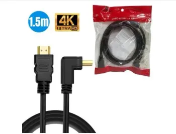 CABO HDMI 1.4 4K 3D 1.5M 19 PINOS 90° GRASEP D-H01 1.5M