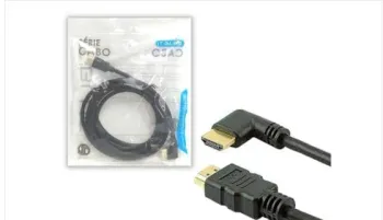 CABO HDMI 2.0 4K UTRA HD 5M 19 PINOS 90 GRAUS IT-BLUE LE-6625-5M