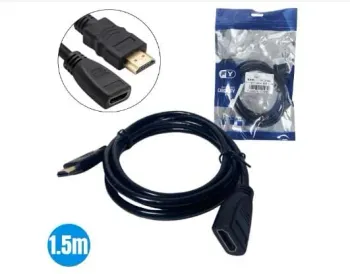 CABO HDMI EXTENSOR 1.5M HDMI MACHO X HDMI FEMEA 4K HDR 19 PINOS 1.4 FY DK-225