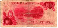 Argentina - 100 Pesos - Cédula Estrangeira - UTG - Foto 2