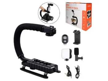 KIT DE GRAVACAO 5 X 1 SUPORTE ESTABILIZADOR DE MAO LELONG LE-3629