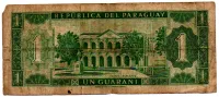 Paraguai - 1 Guarani - Cédula Estrangeira - UTG - Foto 2