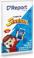 Papel Sulfite Senninha A4 75g – 100 Folhas | Branco | Para Impressora a Laser e Jato de Tinta