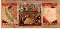 Uruguai - 5000 Nuevos Pesos - Cédula Estrangeira - UTG - Foto 2