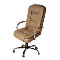 Poltrona Presidente Carrara Mecanismo Relax com Base Cromada e Braços em Alumínio  - Foto 3