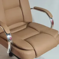 Poltrona Presidente Carrara Mecanismo Relax com Base Cromada e Braços em Alumínio  - Foto 2