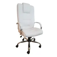 Poltrona Presidente Carrara Mecanismo Relax com Base Cromada e Braços em Alumínio  - Foto 4