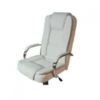 Poltrona Presidente Carrara Mecanismo Relax com Base Cromada e Braços em Alumínio  - Foto 5