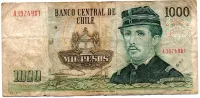 Chile - 1000 Pesos - Cédula Estrangeira - MBC