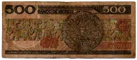México - 500 Pesos - Cédula Estrangeira - R - Foto 2