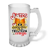 Caneca de Chopp em Vidro Jateado Personalizada 460ml - várias artes a sua escolha! - Foto 2
