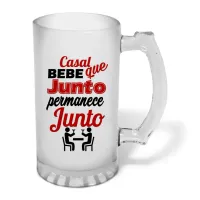 Caneca de Chopp em Vidro Jateado Personalizada 460ml - várias artes a sua escolha! - Foto 10