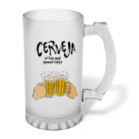 Caneca de Chopp em Vidro Jateado Personalizada 460ml - várias artes a sua escolha! - Foto 11
