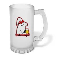 Caneca de Chopp em Vidro Jateado Personalizada 460ml - várias artes a sua escolha! - Foto 12