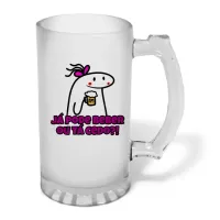 Caneca de Chopp em Vidro Jateado Personalizada 460ml - várias artes a sua escolha! - Foto 14