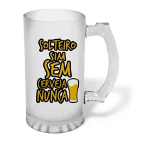 Caneca de Chopp em Vidro Jateado Personalizada 460ml - várias artes a sua escolha! - Foto 15