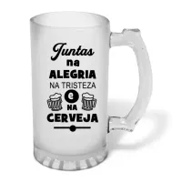 Caneca de Chopp em Vidro Jateado Personalizada 460ml - várias artes a sua escolha! - Foto 17