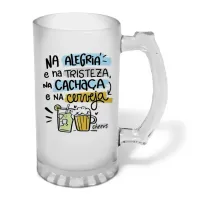 Caneca de Chopp em Vidro Jateado Personalizada 460ml - várias artes a sua escolha! - Foto 18