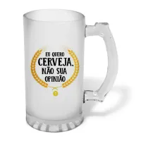 Caneca de Chopp em Vidro Jateado Personalizada 460ml - várias artes a sua escolha! - Foto 21