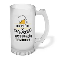 Caneca de Chopp em Vidro Jateado Personalizada 460ml - várias artes a sua escolha! - Foto 23
