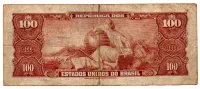 C035 - 100 Cruzeiros - 1° Estampa - Série 1204 - D. Pedro II - Data: 1964 - UTG - Foto 2