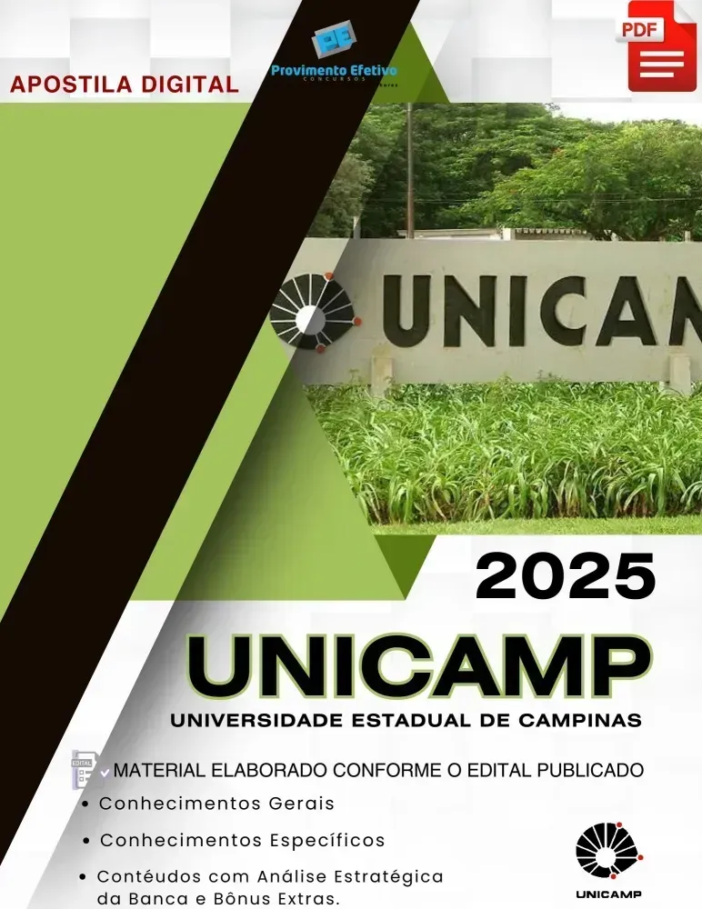 Apostila UNICAMP Químico FEA/DEP 2025 Imagem
