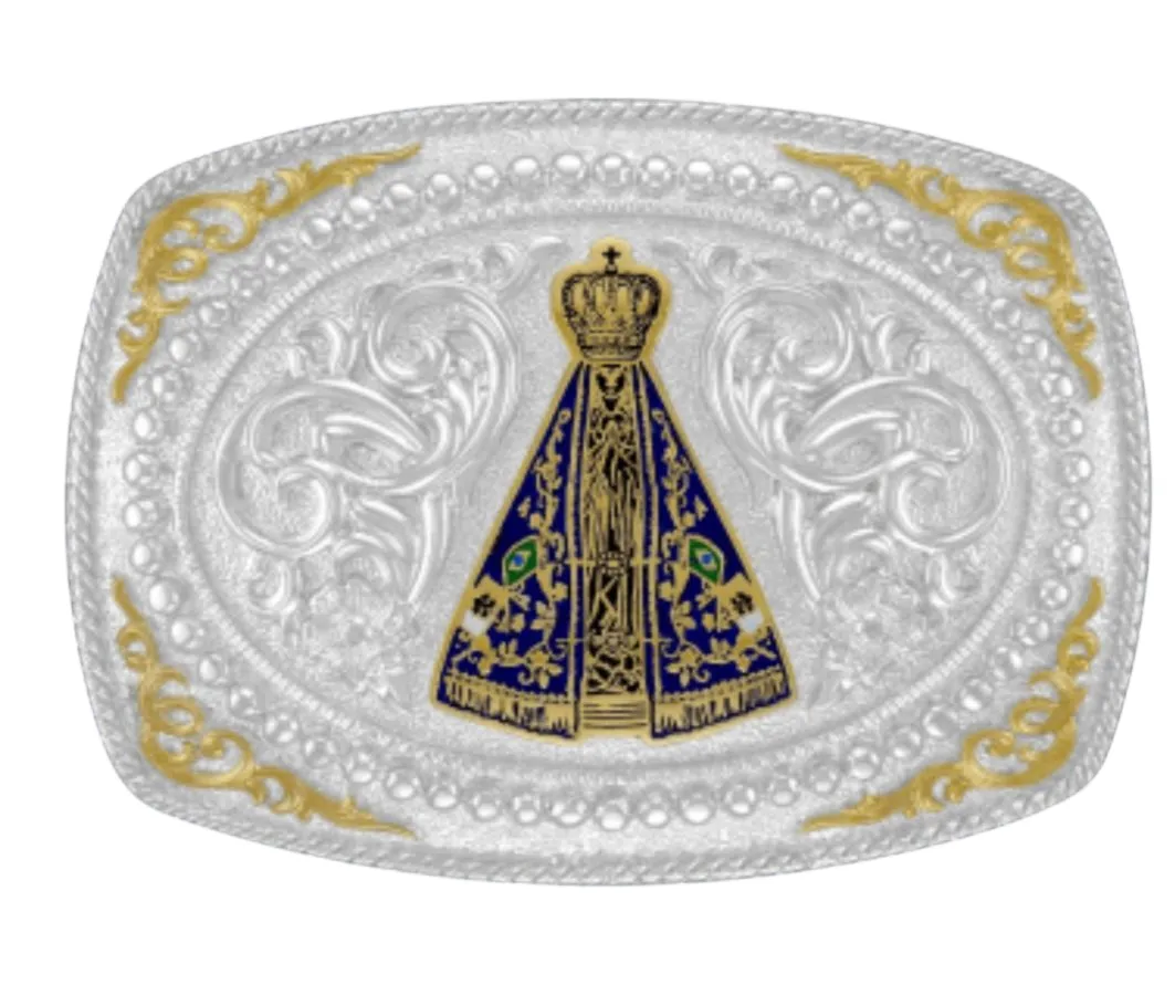 Ref: 10323 - Fivela Country Sumetal Nossa Senhora Aparecida Imagem
