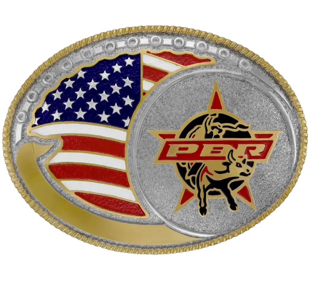 Ref: 16334 - Fivela Country Sumetal PBR - Bandeira Estados Unidos Imagem