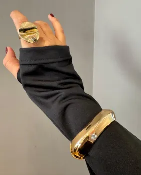BRACELETE DOURADO OVAL