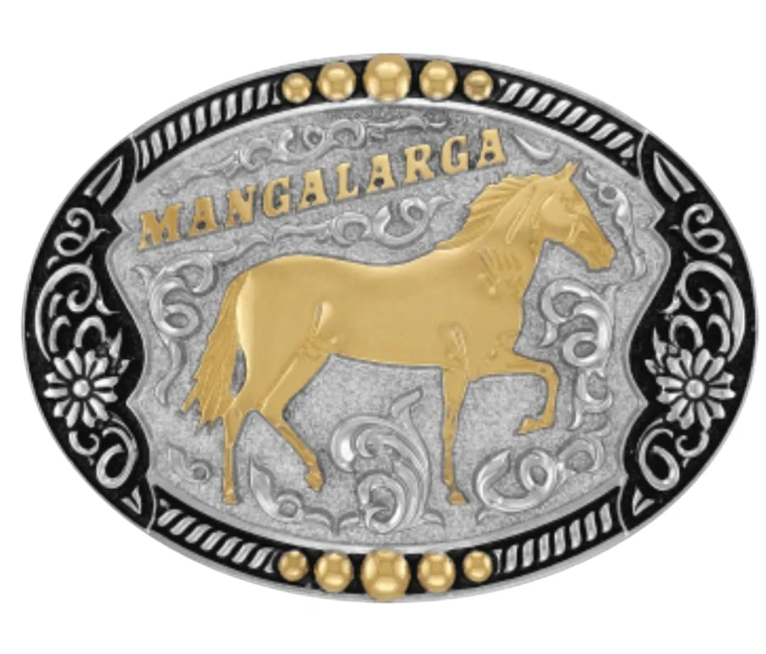 Ref: 13503 - Fivela Country Sumetal Manga Larga - Fundo Claro