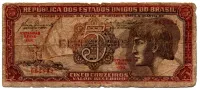 C111 - 5 Cruzeiros - Série 016 - Índio - Data: 1961 - UTG