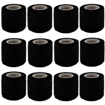 Bandagem Elástica QTP 5cm - PRETA - PACOTE com 12 UNIDADES